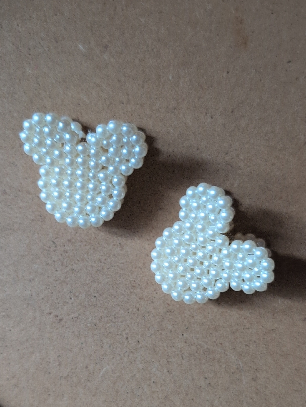 Pearl Beaded Mickey-Shaped Hair Clips